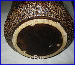 Antique Bennington Dbl. Indian Stoneware Pottery Art Crock Flower Planter Mccoy