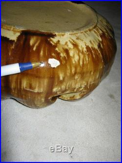 Antique Bennington Stoneware Art Pottery Sea Shell Nautical Spittoon Pot Vase