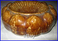 Antique Bennington Stoneware Art Pottery Sea Shell Nautical Spittoon Pot Vase