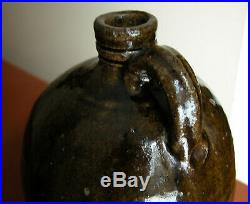 Antique CATAWBA Valley North Carolina Art Pottery Stoneware Jug Alkaline Glaze