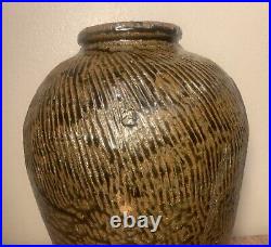 Antique Chinese Japanese Earthenware Glazed Stoneware Pottery Pot 13 a