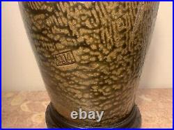 Antique Chinese Japanese Earthenware Glazed Stoneware Pottery Pot 13 a