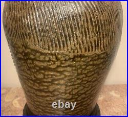 Antique Chinese Japanese Earthenware Glazed Stoneware Pottery Pot 13 a