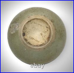 Antique Chinese Stoneware Celadon Jarlet Vase Song Yuan Dynasty