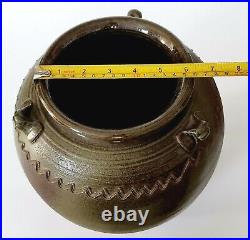 Antique Chinese Stoneware Pottery Water Jar Jug Vase Rustic