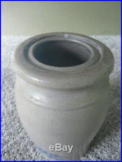 Antique Crock Stoneware A P DONAGHHO Half Gallon Cobalt Decorated Salt Glaze, WV