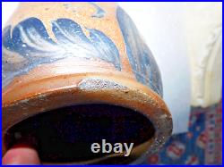 Antique Decorated Stoneware Crock