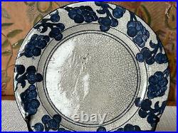 Antique Dedham Pottery Grape Pattern Stoneware Plate, 8