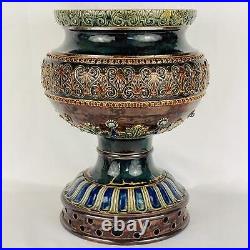 Antique Doulton Lambeth Pottery John Huskinson Lamp Base c188291 Stoneware