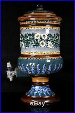 Antique Doulton Lambeth Pottery Samovar Circa 1900