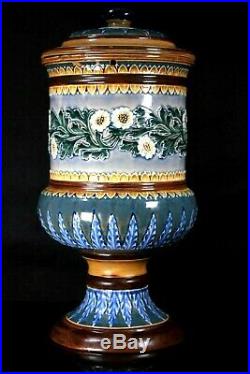 Antique Doulton Lambeth Pottery Samovar Circa 1900