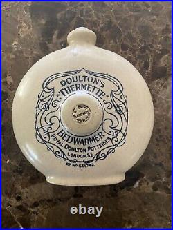 Antique Doulton's Pottery Thermette Stoneware Bed Warmer 534742 London