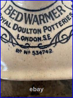 Antique Doulton's Pottery Thermette Stoneware Bed Warmer 534742 London