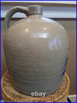 Antique E S & B Stoneware 2 Gallon Newbrighton PA Jug