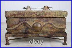 Antique Early 1900's Ancient Look Stoneware Pottery Box Chest Stand Sewer Tile