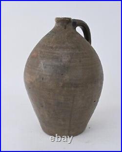 Antique Early 19th Century Connecticut Stoneware Jug 15.5