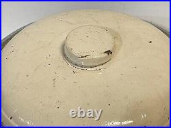 Antique Electric Scientific Salt Glaze Stoneware Crock Bowl With Lid