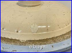 Antique Electric Scientific Salt Glaze Stoneware Crock Bowl With Lid