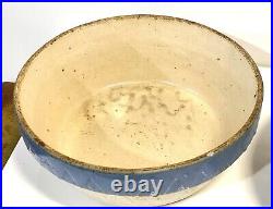 Antique Electric Scientific Salt Glaze Stoneware Crock Bowl With Lid