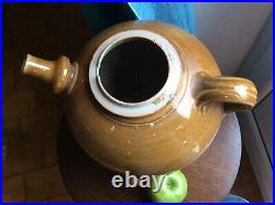 Antique French Gargoulette Pottery Oil Jug Jar Stoneware Earthenware CONFIT Pot
