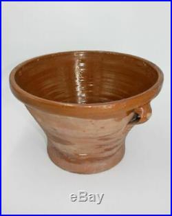 Antique French Terracotta Mixing Bowl