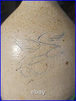 Antique Gardner Maine Incised Eagle 2 Gallon Stoneware Jug