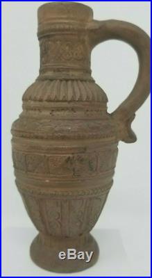 Antique German Raeren Stoneware Westerwald Bellarmine Medieval Ex-Museum Pottery
