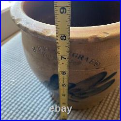 Antique HB Pfaltzgraff able Decorated Crock-Stoneware-As Found
