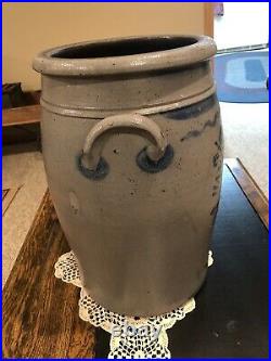 Antique Hamilton and Jones 5 Gallon Stoneware Pottery Crock- Greensboro PA