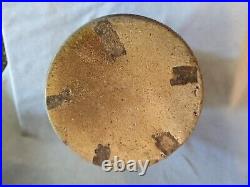 Antique Hand-Made Salt Glazed Stoneware Crock, H 9-1/2 Dia. 5-5/8