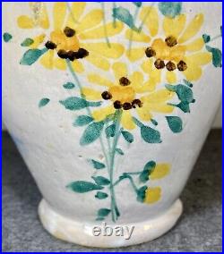 Antique Hand-Painted Stoneware Pottery Pitcher (The Packwood House Museum)