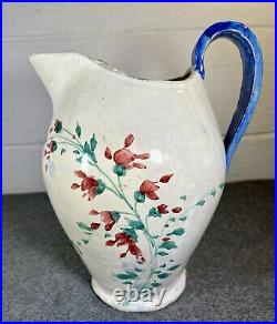 Antique Hand-Painted Stoneware Pottery Pitcher (The Packwood House Museum)