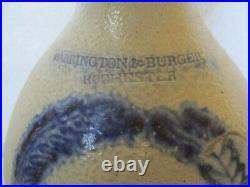 Antique Harrington & Burger Rochester Ny 2 Gallon Stoneware Jug