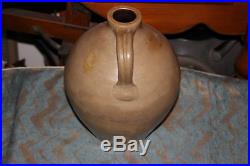 Antique I Seymour Troy Factory Stoneware Pottery Jug With Handle-Primitive Jug
