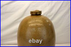 Antique JAMES BENJAMIN 2 Gallon STONEWARE JUG Cobalt Blue CINCINNATI OHIO early