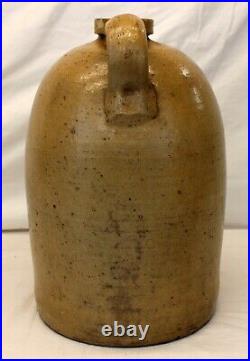 Antique JAMES BENJAMIN 2 Gallon STONEWARE JUG Cobalt Blue CINCINNATI OHIO early