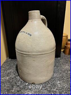 Antique J. A. Budlong & Son Stoneware Jug