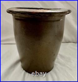 Antique J. B Harmon Primitive Pottery Crock Green County TN Vintage Stoneware