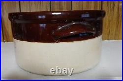 Antique Joseph Middleby, Boston, Massachusetts Stoneware 3 Gallon Butter Crock