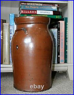 Antique Large Stoneware Alkaline Glazed Storage Jar