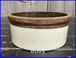 Antique Late 1800s 1/2 Gal E Swasey & Co Portland ME Stoneware Pie Dish