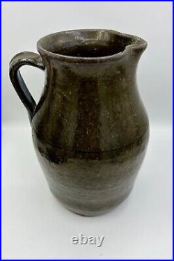 Antique Late 19thC Southern Stoneware Milk Pitcher South Carolina/Georgia