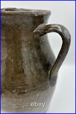 Antique Late 19thC Southern Stoneware Milk Pitcher South Carolina/Georgia