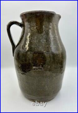 Antique Late 19thC Southern Stoneware Milk Pitcher South Carolina/Georgia