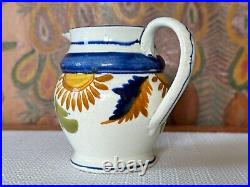 Antique Leedsware Pearlware Decorative Handmade Stoneware Pottery Creamer