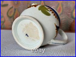 Antique Leedsware Pearlware Decorative Handmade Stoneware Pottery Creamer