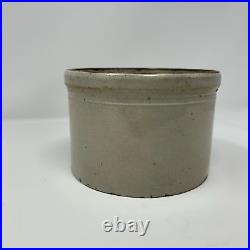 Antique Macomb Stoneware Co. Pottery Crock (1893-1906)