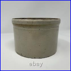 Antique Macomb Stoneware Co. Pottery Crock (1893-1906)