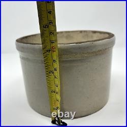 Antique Macomb Stoneware Co. Pottery Crock (1893-1906)