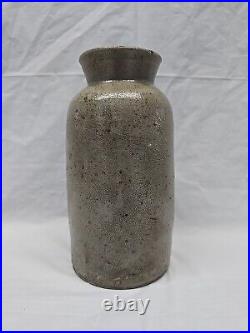 Antique Mid 19th Century American Stoneware Oyster Crock Jar